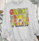 Grinch Whoville Cindy Lou & Max Whobilation It's Grinchmas Ya'll  Funny Christmas Shirt, Christmas Coffee Shirt, Xmas Sweatshirt, Christmas Shirt