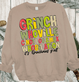 Whoville Cindy Lou & Max Whobilation It's Grinchmas Y'all Christmas Comfort Colors Shirt, Snowman Fall shirt, Funny shirt, Xmas Movie Shirt