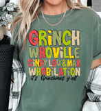 Grinch Whoville Cindy Lou & Max Whobilation It's Grinchmas Ya'll  Funny Christmas Shirt, Christmas Coffee Shirt, Xmas Sweatshirt, Christmas Shirt