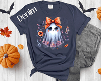 Vintage Halloween Shirt, Spooky Season Cute Lace Ghost Halloween Boo Lace Bow Halloween trending, Halloween Gift, Stay Spooky Shirt (Copy)