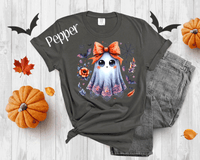 Vintage Halloween Shirt, Spooky Season Cute Lace Ghost Halloween Boo Lace Bow Halloween trending, Halloween Gift, Stay Spooky Shirt (Copy)