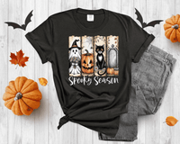 Vintage Halloween Shirt, Spooky Season T-Shirt, Ghost Pumpkin Cat Shirt, Halloween Gift, Stay Spooky Shirt