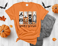 Vintage Halloween Shirt, Spooky Season T-Shirt, Ghost Pumpkin Cat Shirt, Halloween Gift, Stay Spooky Shirt