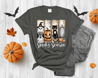 Vintage Halloween Shirt, Spooky Season T-Shirt, Ghost Pumpkin Cat Shirt, Halloween Gift, Stay Spooky Shirt