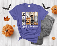 Vintage Halloween Shirt, Spooky Season T-Shirt, Ghost Pumpkin Cat Shirt, Halloween Gift, Stay Spooky Shirt
