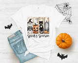 Vintage Halloween Shirt, Spooky Season T-Shirt, Ghost Pumpkin Cat Shirt, Halloween Gift, Stay Spooky Shirt