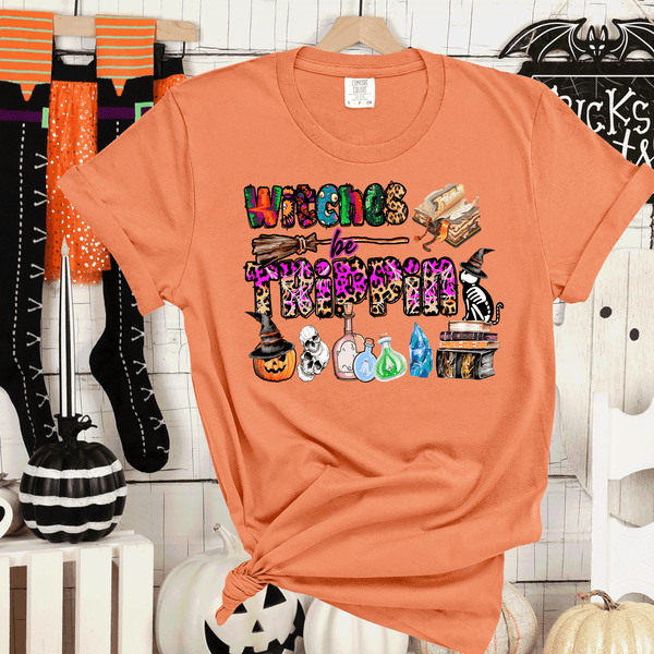 Witches be Trippin Comfort Color Halloween Shirts