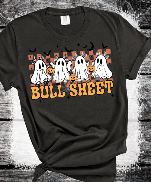 BOO Ghost Bulls Sheet Farm life Halloween Comfort Colors
