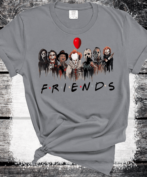 Horror FRIENDS Spooky Halloween Shirt Sweatshirt Hoodie A