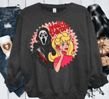 Hello Barb Shirt - Barbi Horror Sweater - Ghostface Barb - Doll Halloween Shirt - What's Your Favorite Scary Movie Barb - Girls Halloween