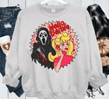 Hello Barb Shirt - Barbi Horror Sweater - Ghostface Barb - Doll Halloween Shirt - What's Your Favorite Scary Movie Barb - Girls Halloween