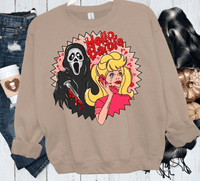 Hello Barb Shirt - Barbi Horror Sweater - Ghostface Barb - Doll Halloween Shirt - What's Your Favorite Scary Movie Barb - Girls Halloween