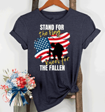 Memorial Day Graphic T-Shirts, Honor our Military, Veterans, Unites States Armed forces Day, Stand for Flag Kneel for fallen