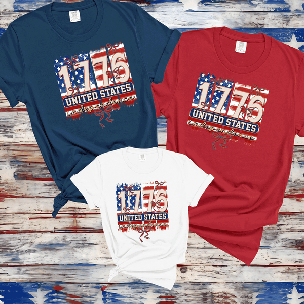 Comfort Colors® 1776 America 4th of July Family Matching Shirts, 4th of July T-Shirt, America shirt, Retro 1776 Tshirt- Fourth of July T Shirt, American Merch