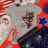Retro USA shirt, She Loves Jesus And America Too, Womens USA Crewneck shirt, USA Shirt, America shirt, 4th of July shirt