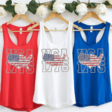 Comfort Colors® Retro America USA Map Shirt,  4th July, USA Flag, American Girl Tee, American Flag 1776 Tee