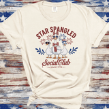 Comfort Colors Star Spangled Social Club Shirt | Funny Patriotic Goose Graphic Tee, 4th of July Goose Shirt | Since 1776