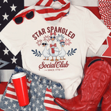 Comfort Colors Star Spangled Social Club Shirt | Funny Patriotic Goose Graphic Tee, 4th of July Goose Shirt | Since 1776