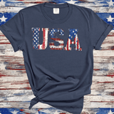 Comfort Colors USA Flag Tshirt, 4 of July Tshirt, USA Flag Tshirt, USA Shirt for 4of July, Independent Day Shirt, Retro Usa Pary, Usa Tee