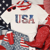 Comfort Colors USA Flag Tshirt, 4 of July Tshirt, USA Flag Tshirt, USA Shirt for 4of July, Independent Day Shirt, Retro Usa Pary, Usa Tee