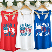 She Loves Jesus And America Too Shirt, Independence Day Shirt, Christian Shirt, 4th of July Shirt, America Retro Shirt, Usa Shirt, USA Flag