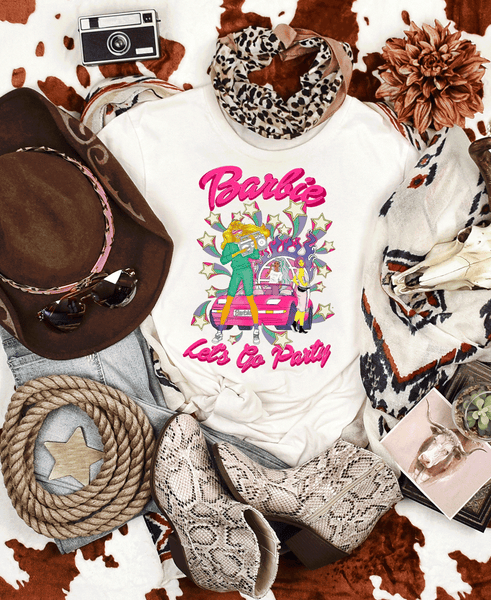 Barbie, Malibu Barbie, 90's Barbie, Come on Barbie, Let's Go Party, Birthday Crew, Solid, Vintage distressed Comfort Color Shirts