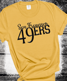Custom PUFF vinyl 49ers Sweatshirt, Embossed Puff Spirit Wear Sweatshirt, San Francisco 49ers PUFF fan Gear NFL Football Playoff Shirts, 49ers Puff Vinyl Sweatshirts, 3D Embossed Football Gear