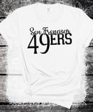 Custom PUFF vinyl 49ers Sweatshirt, Embossed Puff Spirit Wear Sweatshirt, San Francisco 49ers PUFF fan Gear NFL Football Playoff Shirts, 49ers Puff Vinyl Sweatshirts, 3D Embossed Football Gear
