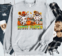 Howdy Pumpkin Cowboy Ghost with Pumpkins Comfort Colors