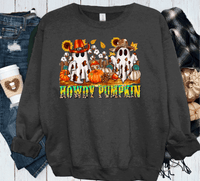 Howdy Pumpkin Cowboy Ghost with Pumpkins Comfort Colors