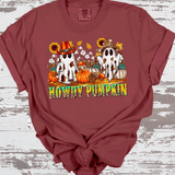 Howdy Pumpkin Cowboy Ghost with Pumpkins Comfort Colors