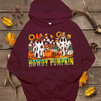 Howdy Pumpkin Cowboy Ghost with Pumpkins Comfort Colors