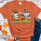 Howdy Pumpkin Cowboy Ghost with Pumpkins Comfort Colors