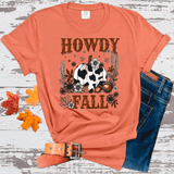 Howdy Fall Cow Print Pumpkin Thanksgiving Comfort Colors