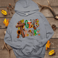 Give Thanks Cross BOHO Thanksgiving Fall Comfort Colors Family Shirts