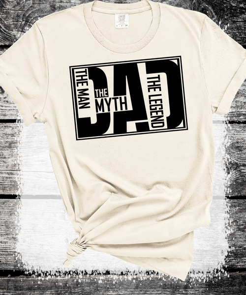Comfort Colors®  DAD The Man The Myth The Legend Father's Day Shirt, Father's Day Gift, Dad To Be Gift, Funny T-shirt For Dad, Dad Jokes Shirt, Gift For Him