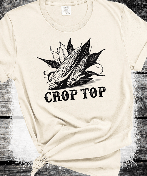 Comfort Colors® Crop Top Shirt, Farm Shirt, Farm Girl Shirt, Corn Crop Shirt, Funny Women Shirt, Farmer Shirt, Farm Life, Sarcastic Shirt, Midwest Shirt