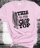 Comfort Colors® This is my Crop Top Shirt, Farm Shirt, Farm Girl Shirt, Corn Crop Shirt, Funny Women Shirt, Farmer Shirt, Farm Life, Sarcastic Shirt, Midwest Shirt