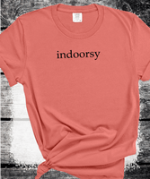 Comfort Colors® Indoorsy Shirt, Funny Introvert Tee, Cozy Homebody Shirt, Anti Social T-Shirt, Relatable Lazy Day Tee