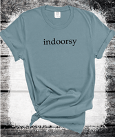 Comfort Colors® Indoorsy Shirt, Funny Introvert Tee, Cozy Homebody Shirt, Anti Social T-Shirt, Relatable Lazy Day Tee