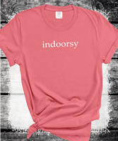 Comfort Colors® Indoorsy Shirt, Funny Introvert Tee, Cozy Homebody Shirt, Anti Social T-Shirt, Relatable Lazy Day Tee