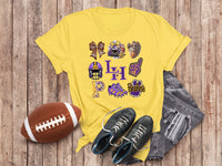 Custom Local School Bow Sweatshirt, Spirit Wear Sweatshirt, Custom Coquette Bow Shirts School Mascot Sweatshirt, Gift Idea, Liberty Hill Panthers, Texas Football