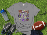 Custom Coquette Bow Shirt, Kids Shirt ,Cute Football Toddler Shirt, Girls Cheer Mascot TShirt, Coquette Bows Football Team Shirt,School Spirit