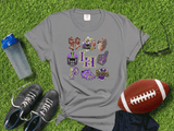 Custom Coquette Bow Shirt, Kids Shirt ,Cute Football Toddler Shirt, Girls Cheer Mascot TShirt, Coquette Bows Football Team Shirt,School Spirit