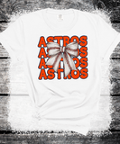 Houston Astros Coquette Bow Baseball shirt Family Baseball Fan Spirit shirts, Custom LIttle League Baseball, Play Ball Apparel