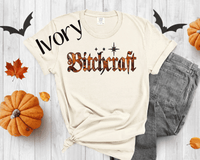 Bitchcraft Shirts, Witchy Vibes Shirts, Gifts For Halloween, Women Witchcraft Halloween Gifts, Funny Witch Gifts, Spooky Season Tee