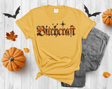Bitchcraft Shirts, Witchy Vibes Shirts, Gifts For Halloween, Women Witchcraft Halloween Gifts, Funny Witch Gifts, Spooky Season Tee