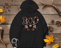 BOO Coquette Bow Plaid Halloween Print Shirts