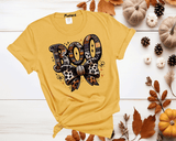 BOO Coquette Bow Plaid Halloween Print Shirts