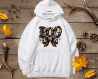 BOO Coquette Bow Plaid Halloween Print Shirts